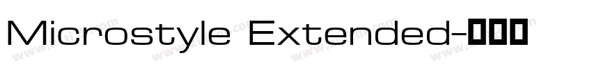 Microstyle Extended字体转换